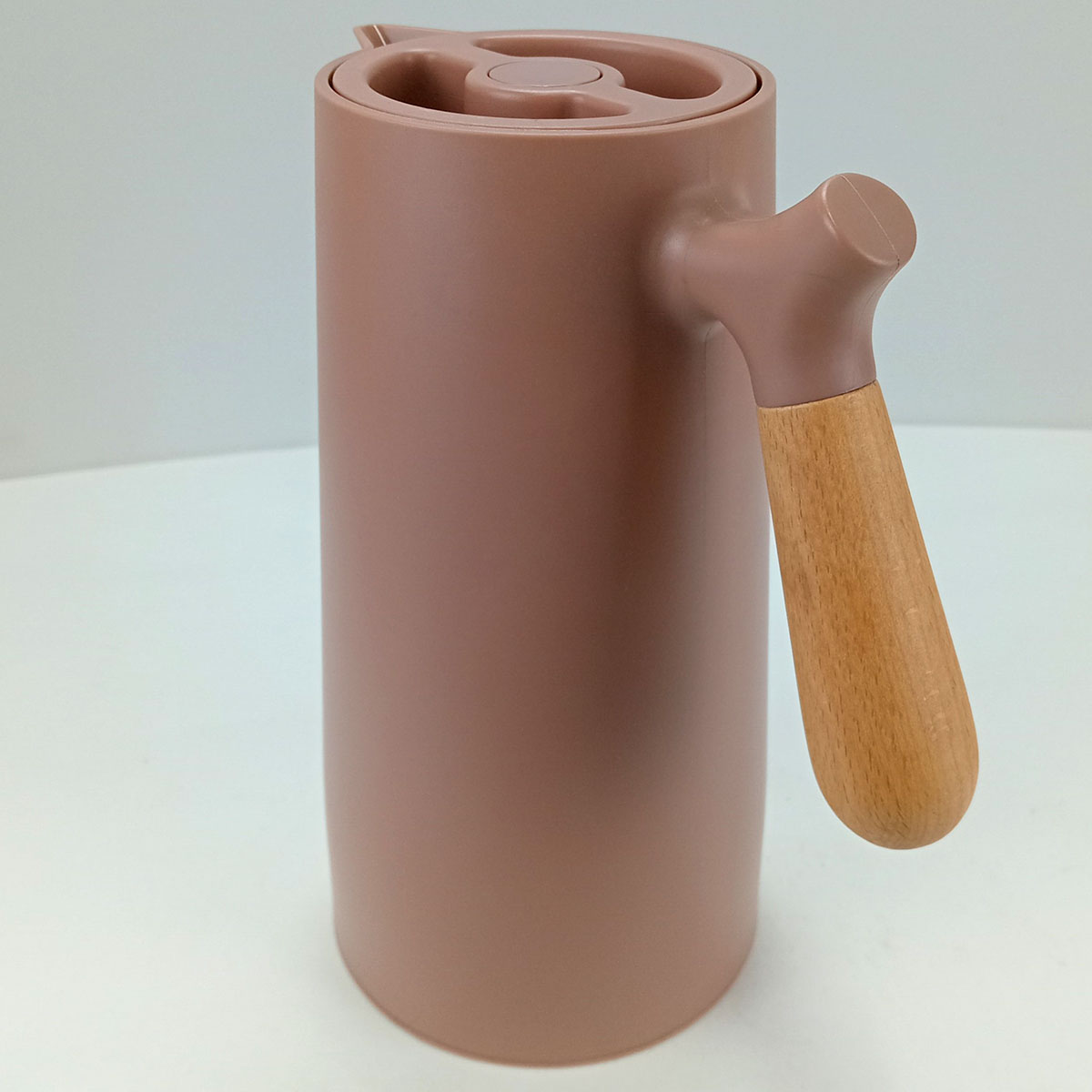 Garrafa Térmica Norden Ampola Plástico 1L Rosê Isolamento Térmico