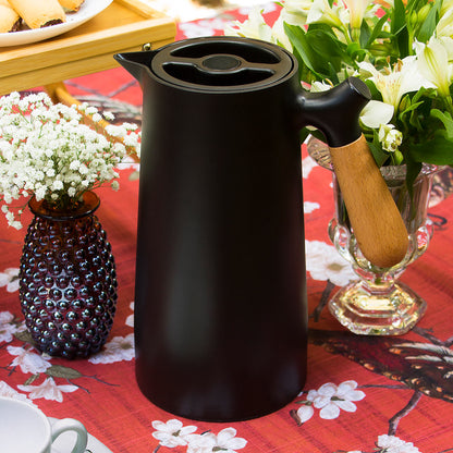 Garrafa Térmica Norden Ampola 1L Plástico Preto 25x13x13cm