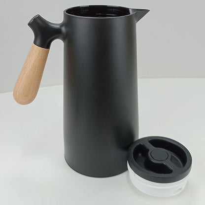 Garrafa Térmica Norden Ampola 1L Plástico Preto 25x13x13cm