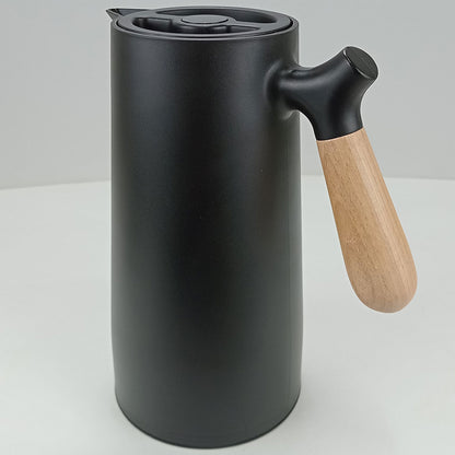 Garrafa Térmica Norden Ampola 1L Plástico Preto 25x13x13cm