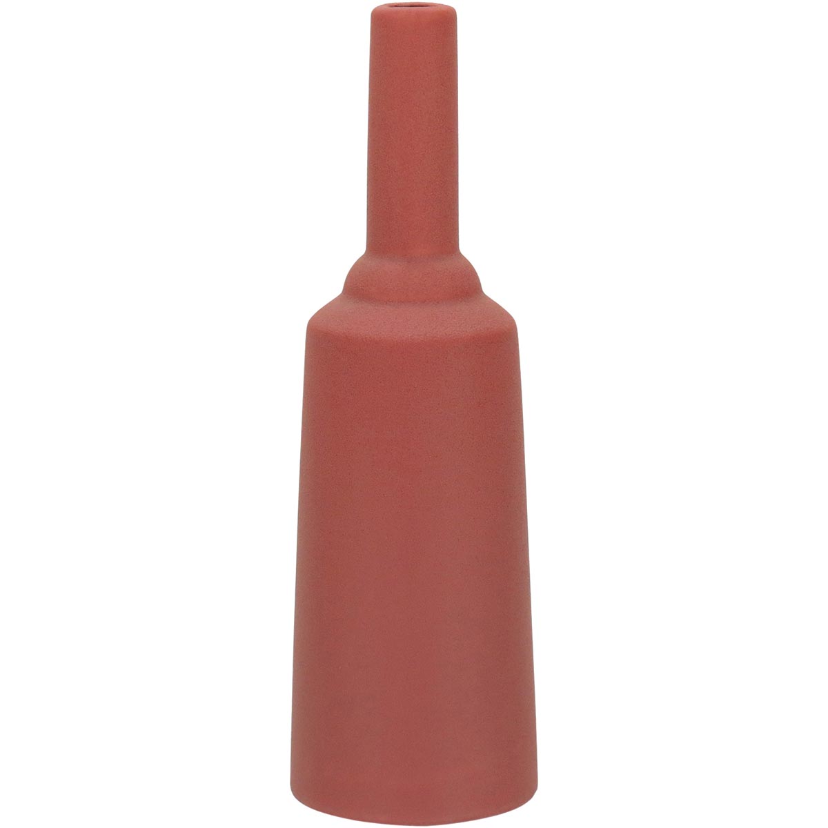 Vaso Decorativo Cerâmica Vermelha Galact 26x8x8cm