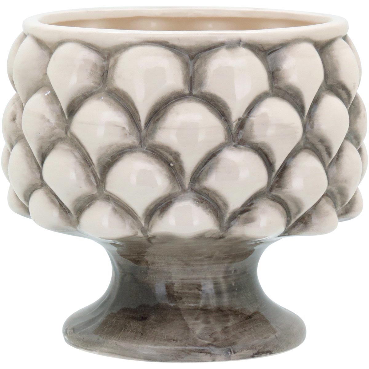 Cachepô de Cerâmica Creme 15x15cm para Plantas - Elegante e Durável