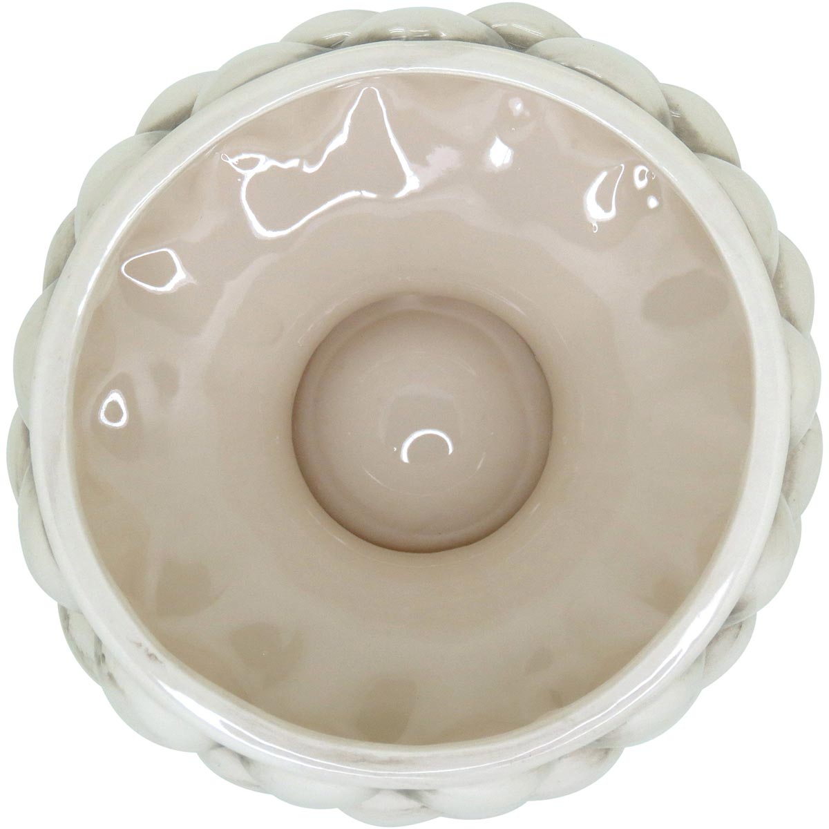 Cachepô de Cerâmica Creme 15x15cm para Plantas - Elegante e Durável