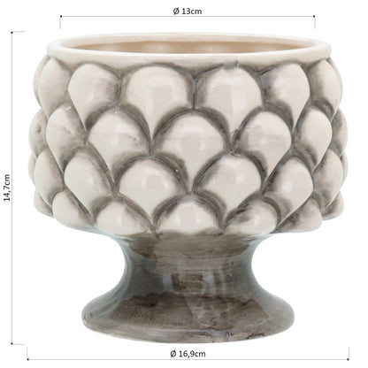 Cachepô de Cerâmica Creme 15x15cm para Plantas - Elegante e Durável