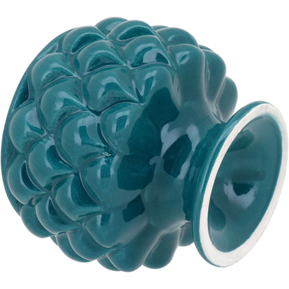 Cachepô Cerâmica Azul 11x12cm para Plantas Decorativas