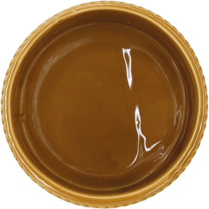 Cachepô de Cerâmica Amarelo 11x13cm para Plantas Decorativas