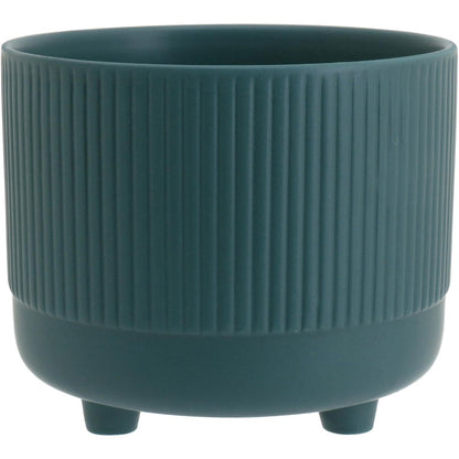 Cachepô de Cerâmica Verde 11x13cm - Decorativo para Plantas