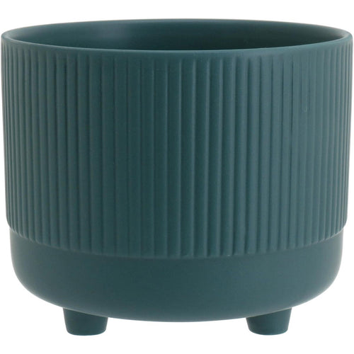 Cachepô de Cerâmica Verde 11x13cm - Decorativo para Plantas