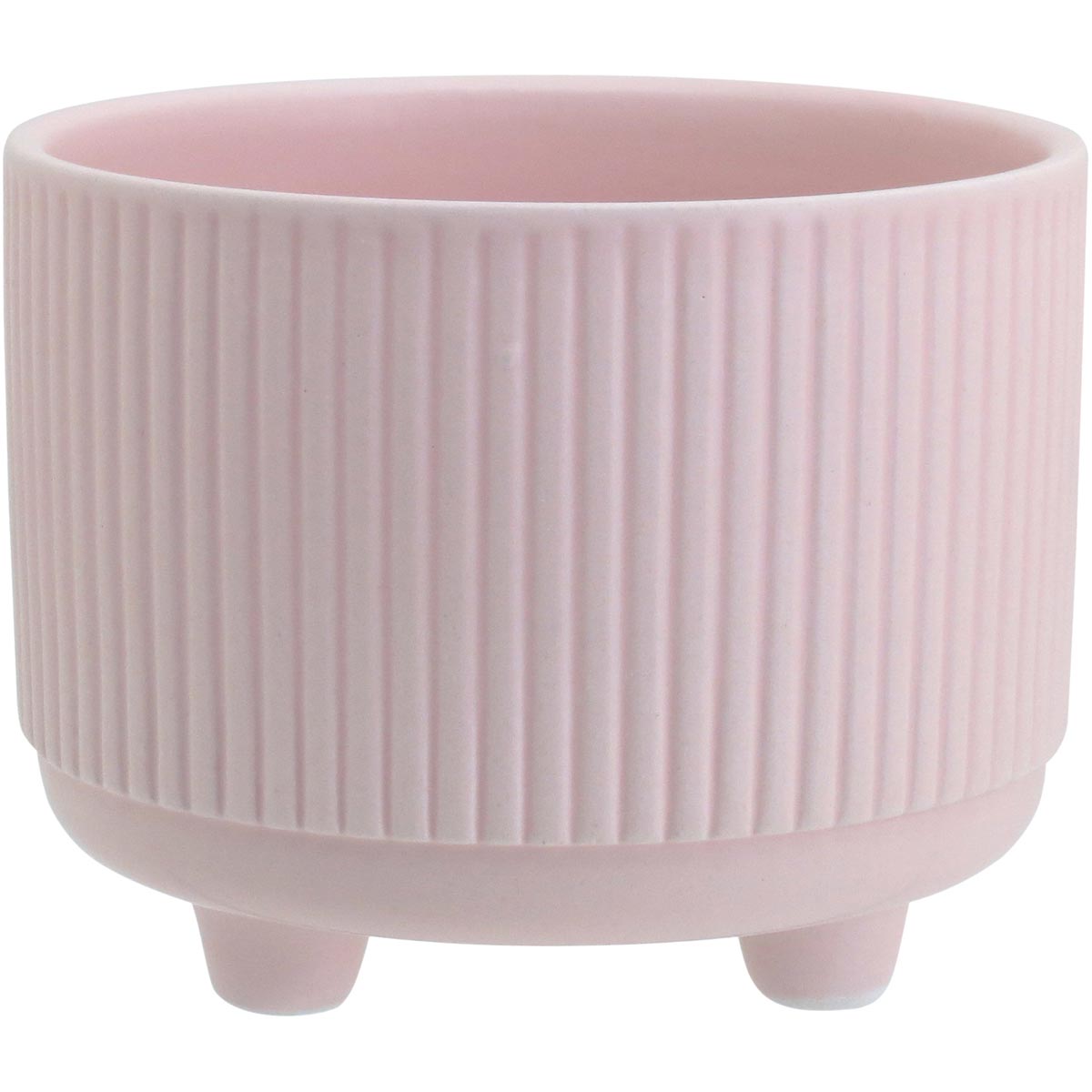 Cachepô de Cerâmica Rosa 9x11cm - Vaso Decorativo para Plantas