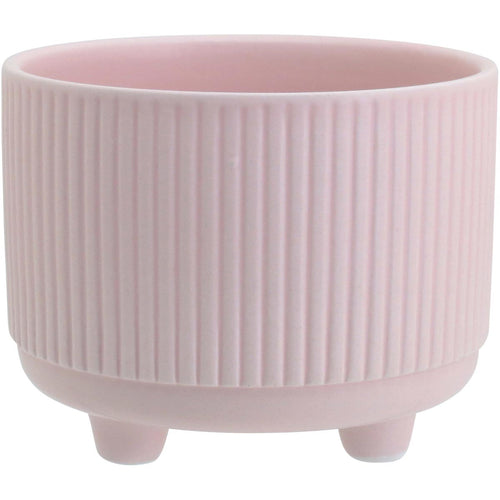 Cachepô de Cerâmica Rosa 9x11cm - Vaso Decorativo para Plantas