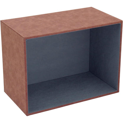 Caixa Organizadora Sintética Marrom Home&Co Vênus 2 Peças