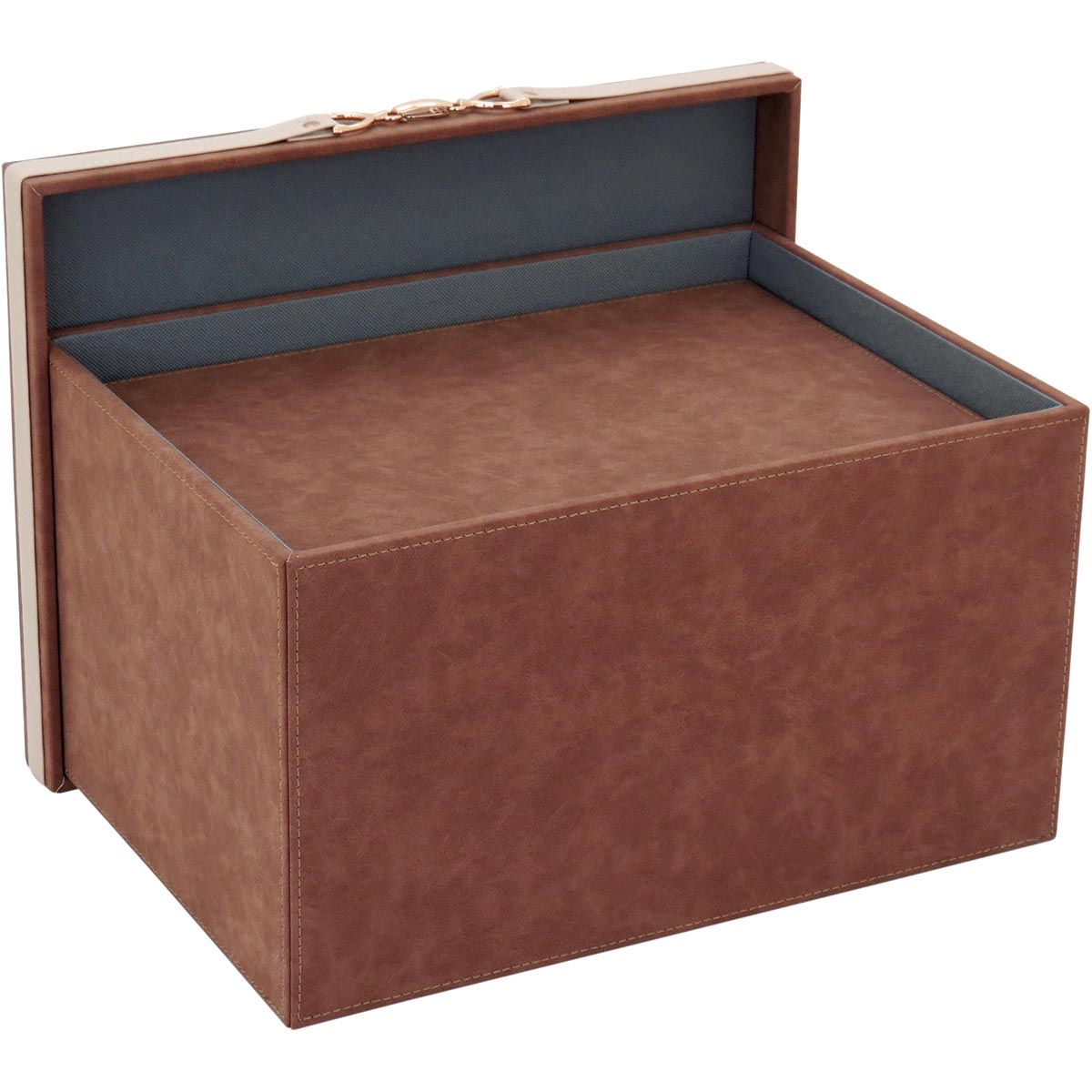 Caixa Organizadora Sintética Marrom Home&Co Vênus 2 Peças