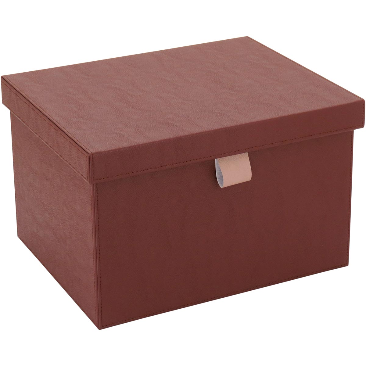 Conjunto de Caixas Organizadoras Home&Co Sintético Marrom 2 Peças