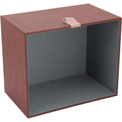 Conjunto de Caixas Organizadoras Home&Co Sintético Marrom 2 Peças