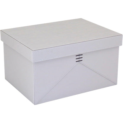 Caixa Organizadora Home&Co Jupter Sintético Cinza 2 Peças 40,8x31,2 cm