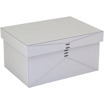 Caixa Organizadora Home&Co Jupter Sintético Cinza 2 Peças 40,8x31,2 cm