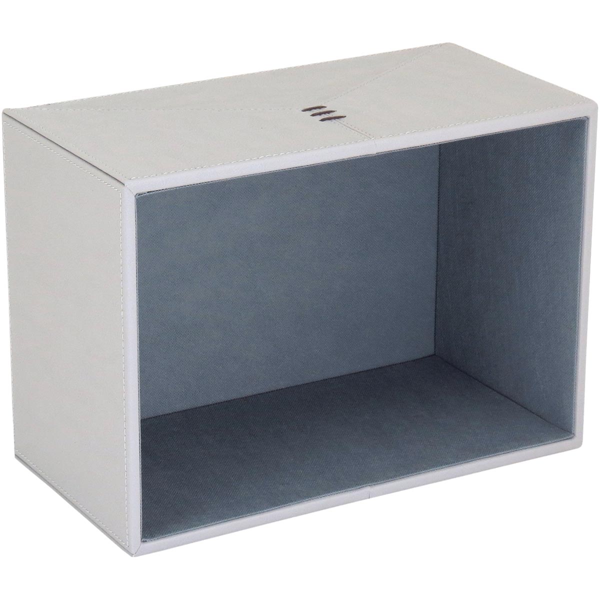Caixa Organizadora Home&Co Jupter Sintético Cinza 2 Peças 40,8x31,2 cm