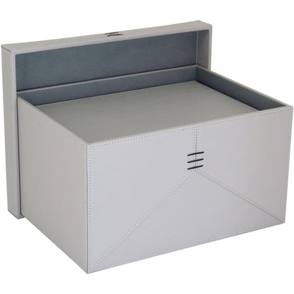 Caixa Organizadora Home&Co Jupter Sintético Cinza 2 Peças 40,8x31,2 cm