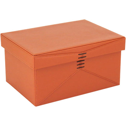 Caixa Organizadora Sintética Marrom Home&Co Júpter 2 Peças