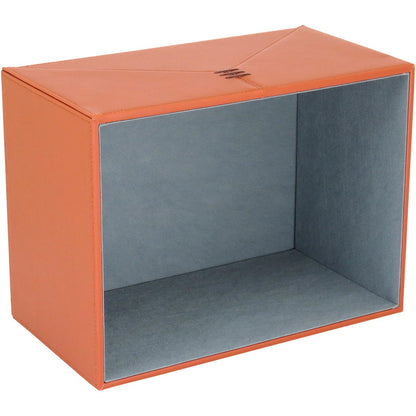 Caixa Organizadora Sintética Marrom Home&Co Júpter 2 Peças