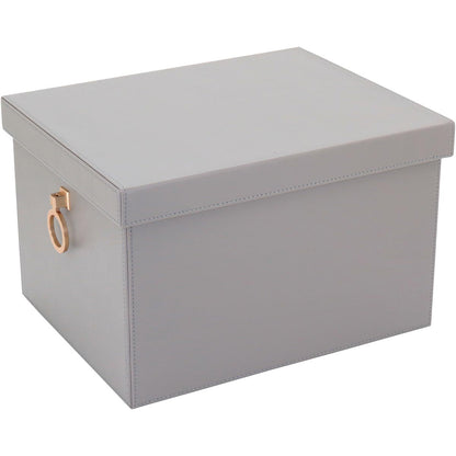 Caixa Organizadora Sintética Cinza Home&Co 2 Peças para Casa