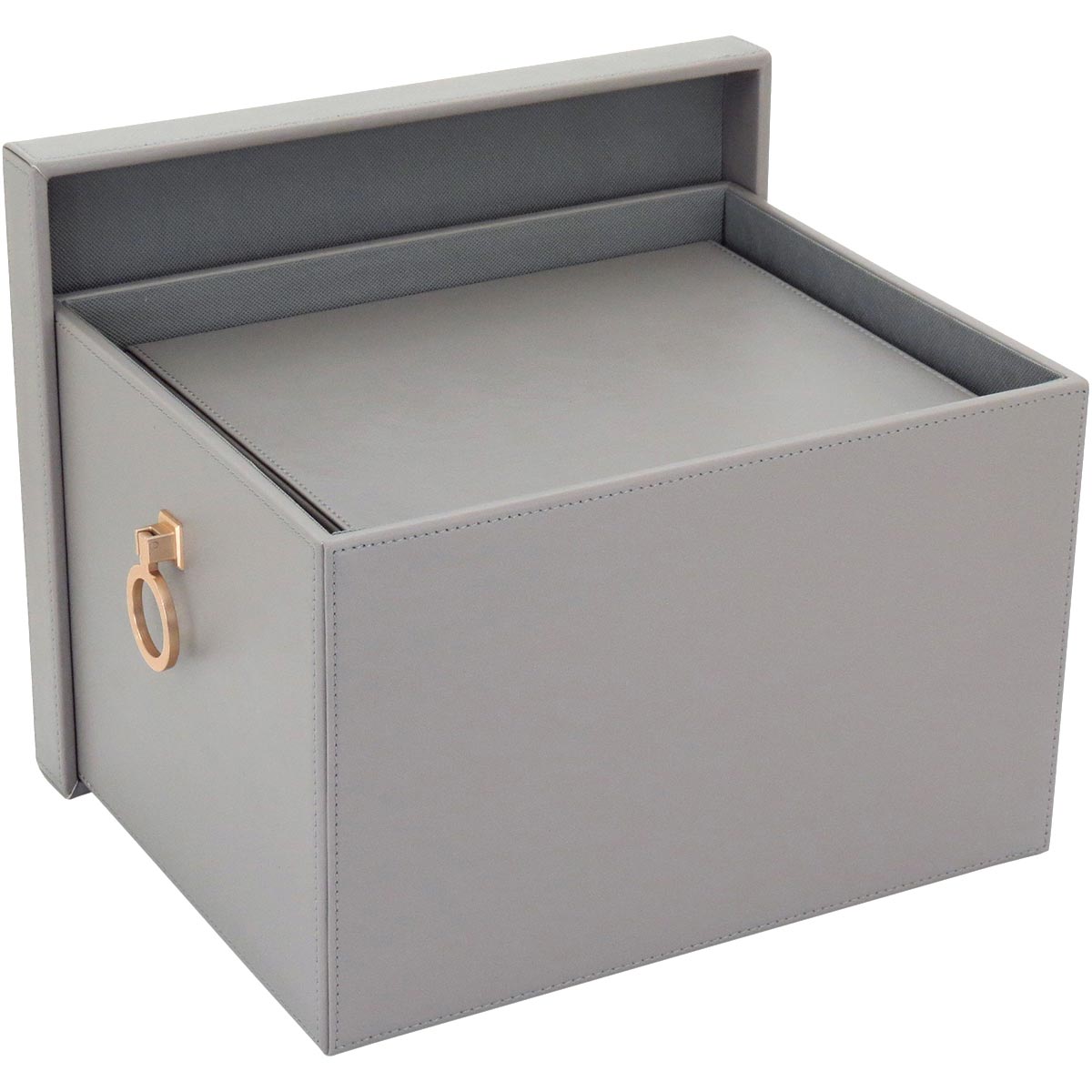 Caixa Organizadora Sintética Cinza Home&Co 2 Peças para Casa