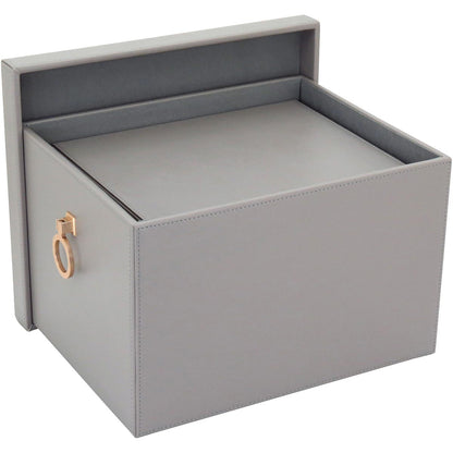 Caixa Organizadora Sintética Cinza Home&Co 2 Peças para Casa