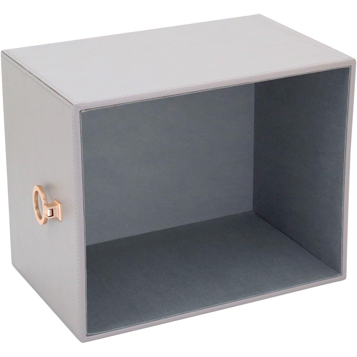 Caixa Organizadora Sintética Cinza Home&Co 2 Peças para Casa