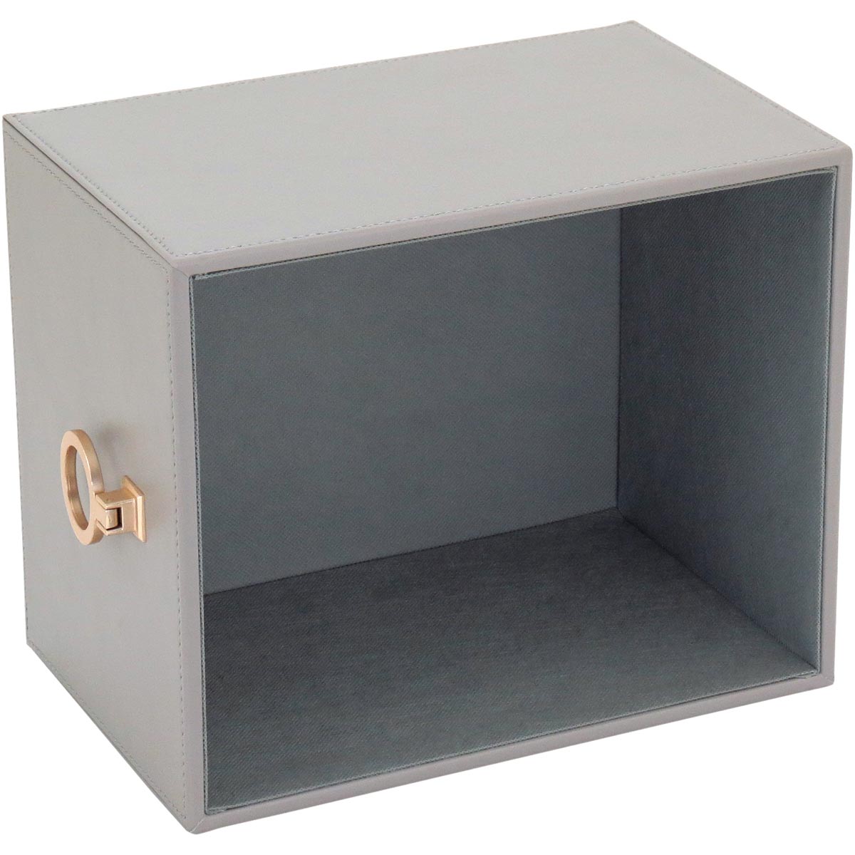 Caixa Organizadora Sintética Cinza Home&Co 2 Peças para Casa