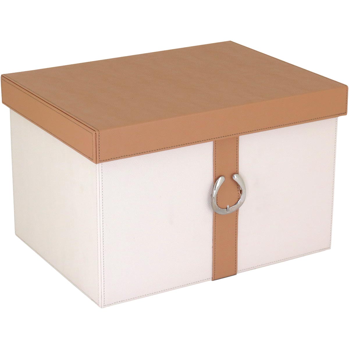 Conjunto de Caixas Organizadoras Sintéticas Home&Co Bege 2 Peças