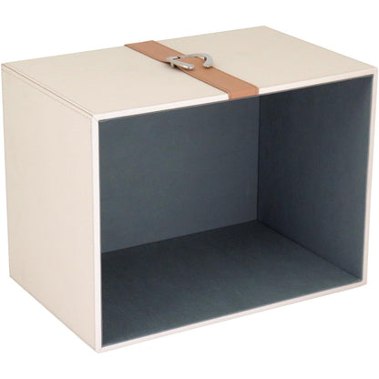 Conjunto de Caixas Organizadoras Sintéticas Home&Co Bege 2 Peças