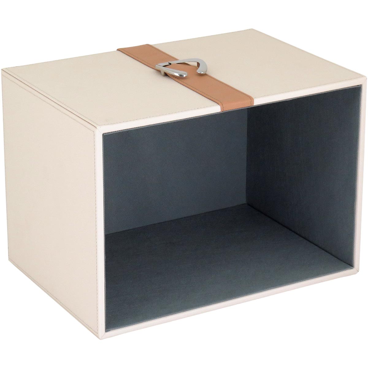 Conjunto de Caixas Organizadoras Sintéticas Home&Co Bege 2 Peças