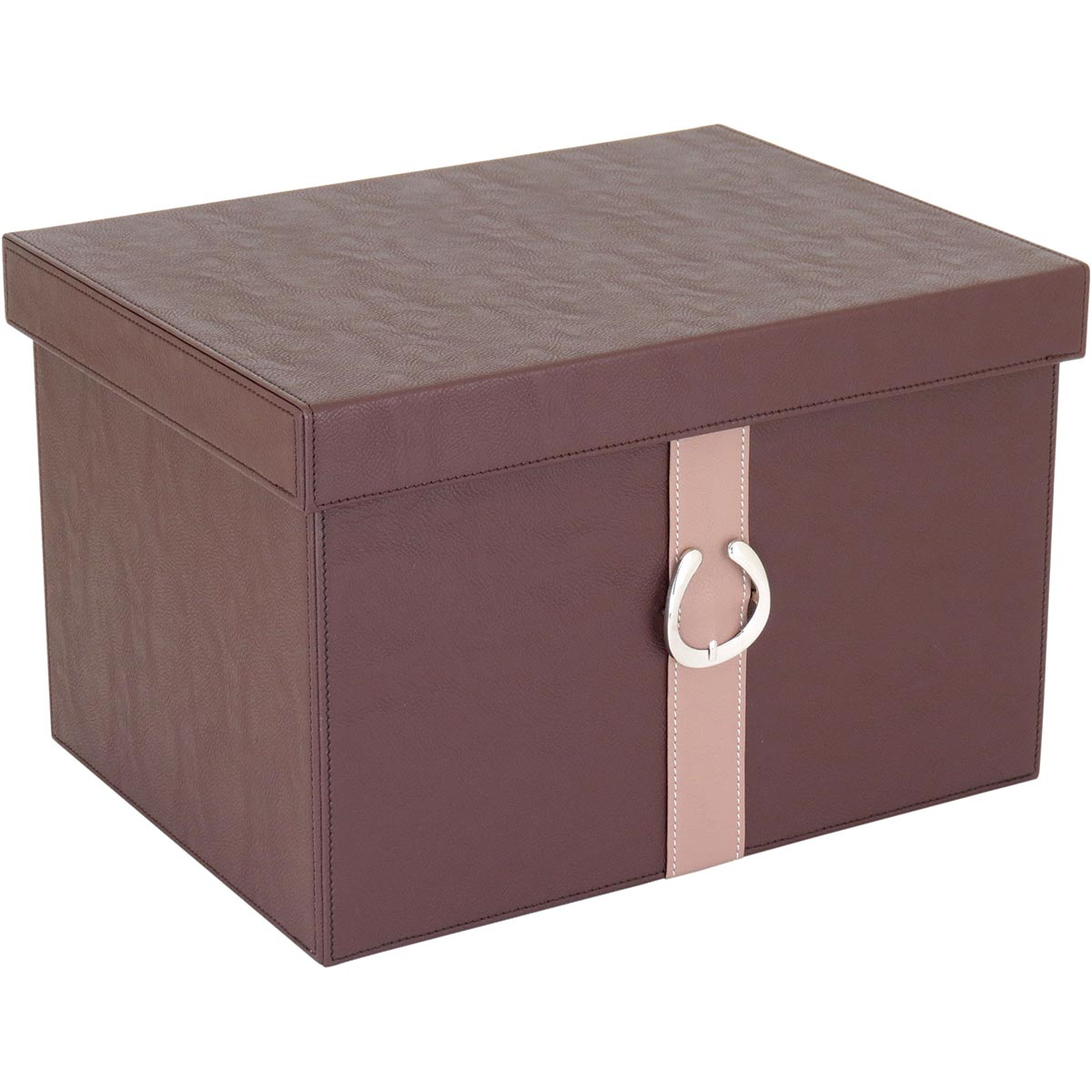 Conjunto de Caixas Organizadoras Home&Co Saturno MDF Marrom 2 Peças