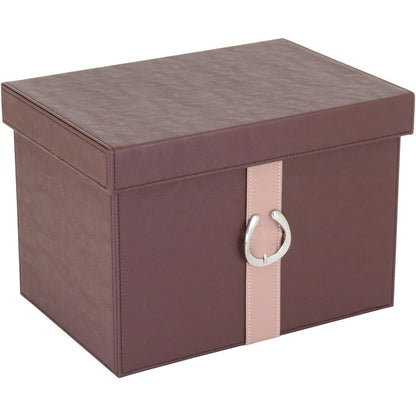 Conjunto de Caixas Organizadoras Home&Co Saturno MDF Marrom 2 Peças