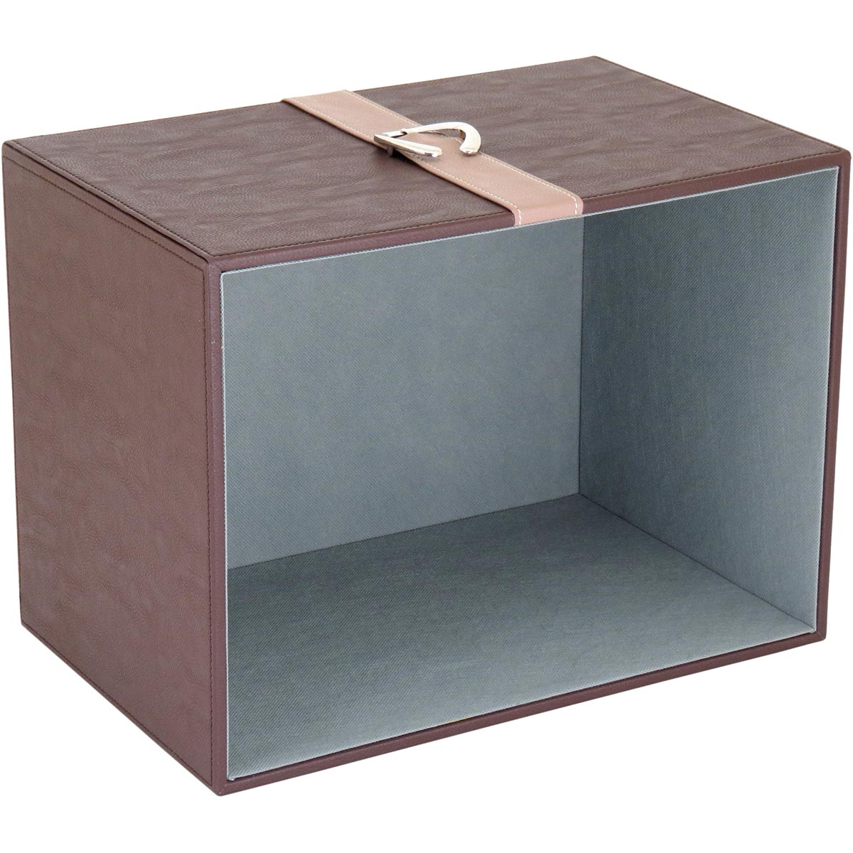 Conjunto de Caixas Organizadoras Home&Co Saturno MDF Marrom 2 Peças