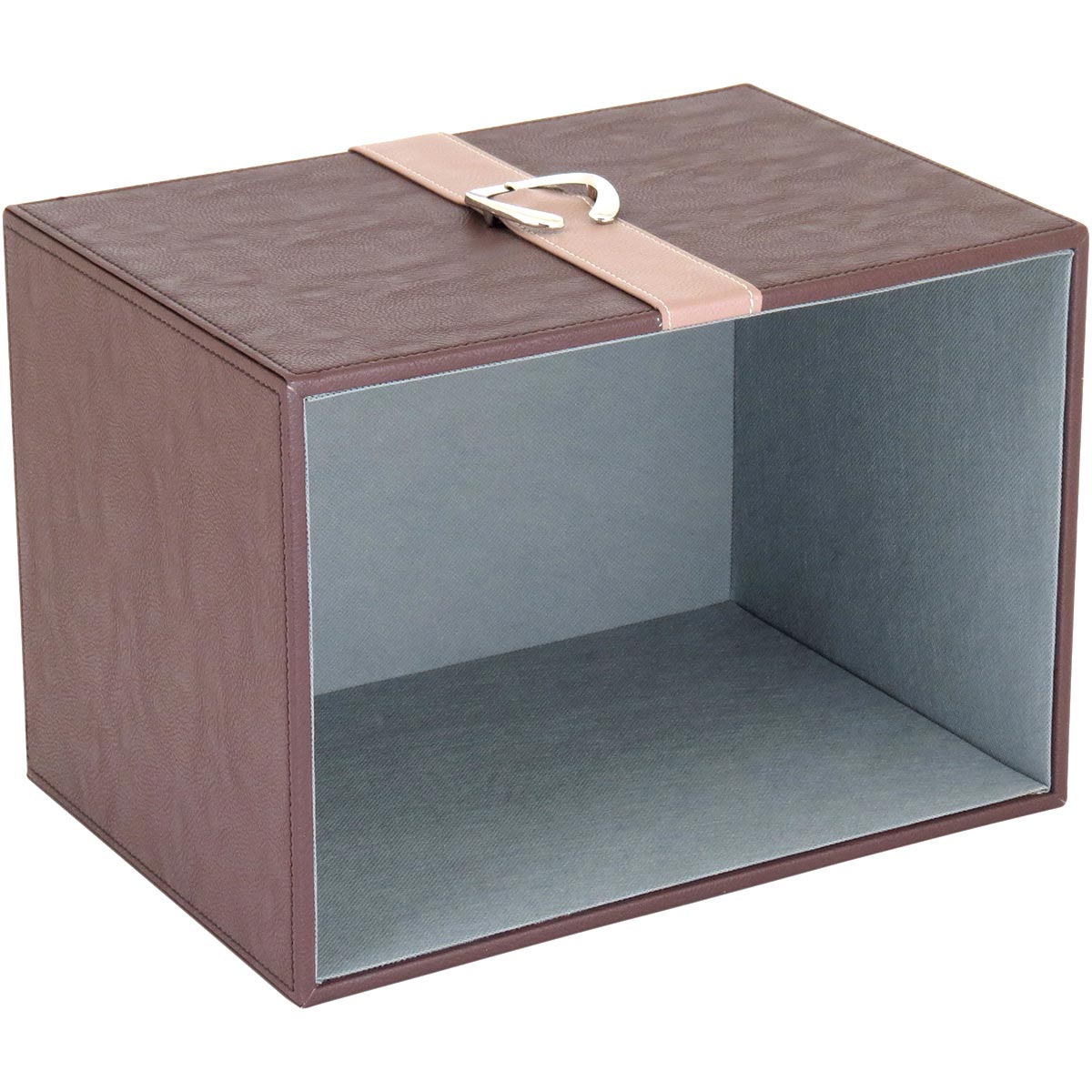 Conjunto de Caixas Organizadoras Home&Co Saturno MDF Marrom 2 Peças