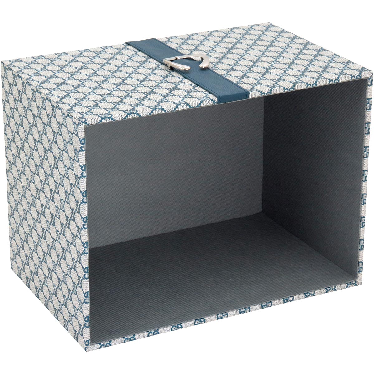 Caixa Organizadora Home&Co Saturno 2 Peças Sintético Azul MDF