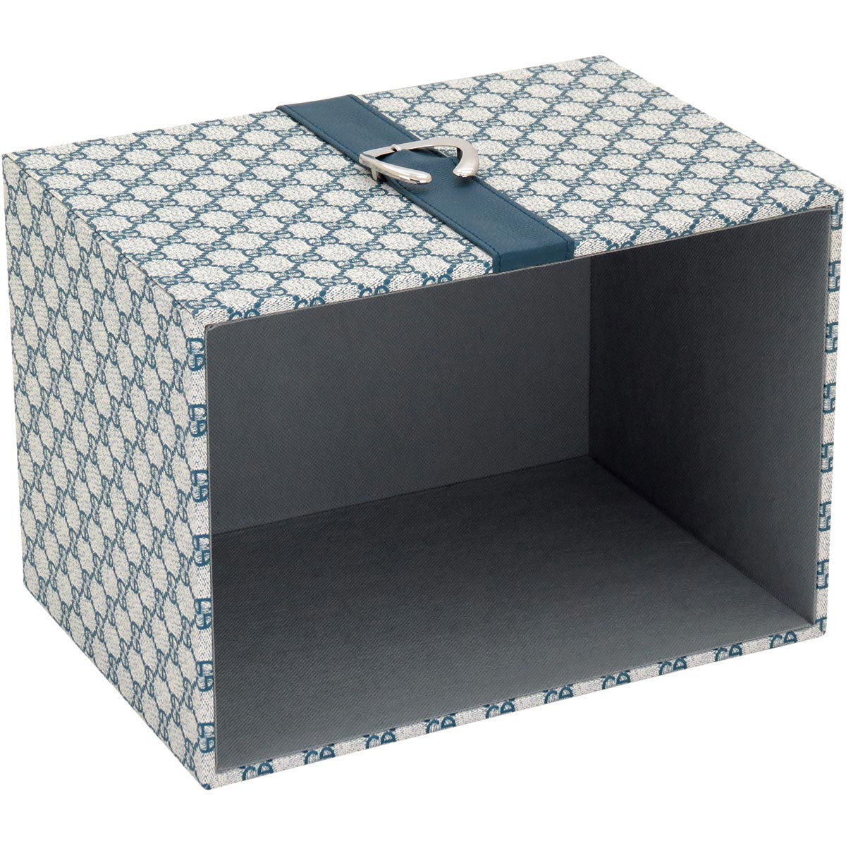 Caixa Organizadora Home&Co Saturno 2 Peças Sintético Azul MDF