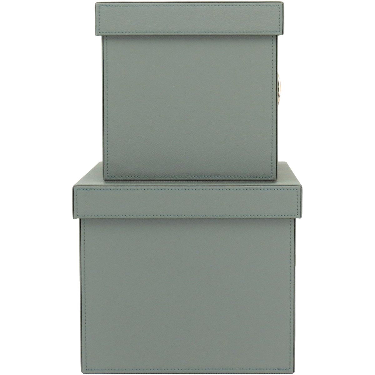 Conjunto de Caixas Organizadoras Home&Co Sintético Verde - 2 Peças