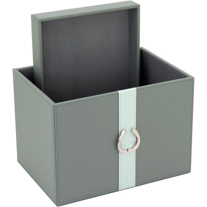 Conjunto de Caixas Organizadoras Home&Co Sintético Verde - 2 Peças