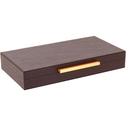 Jogo de 3 Caixas Organizadoras Home&Co Sintético Marrom  - MDF