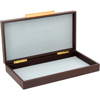 Jogo de 3 Caixas Organizadoras Home&Co Sintético Marrom  - MDF