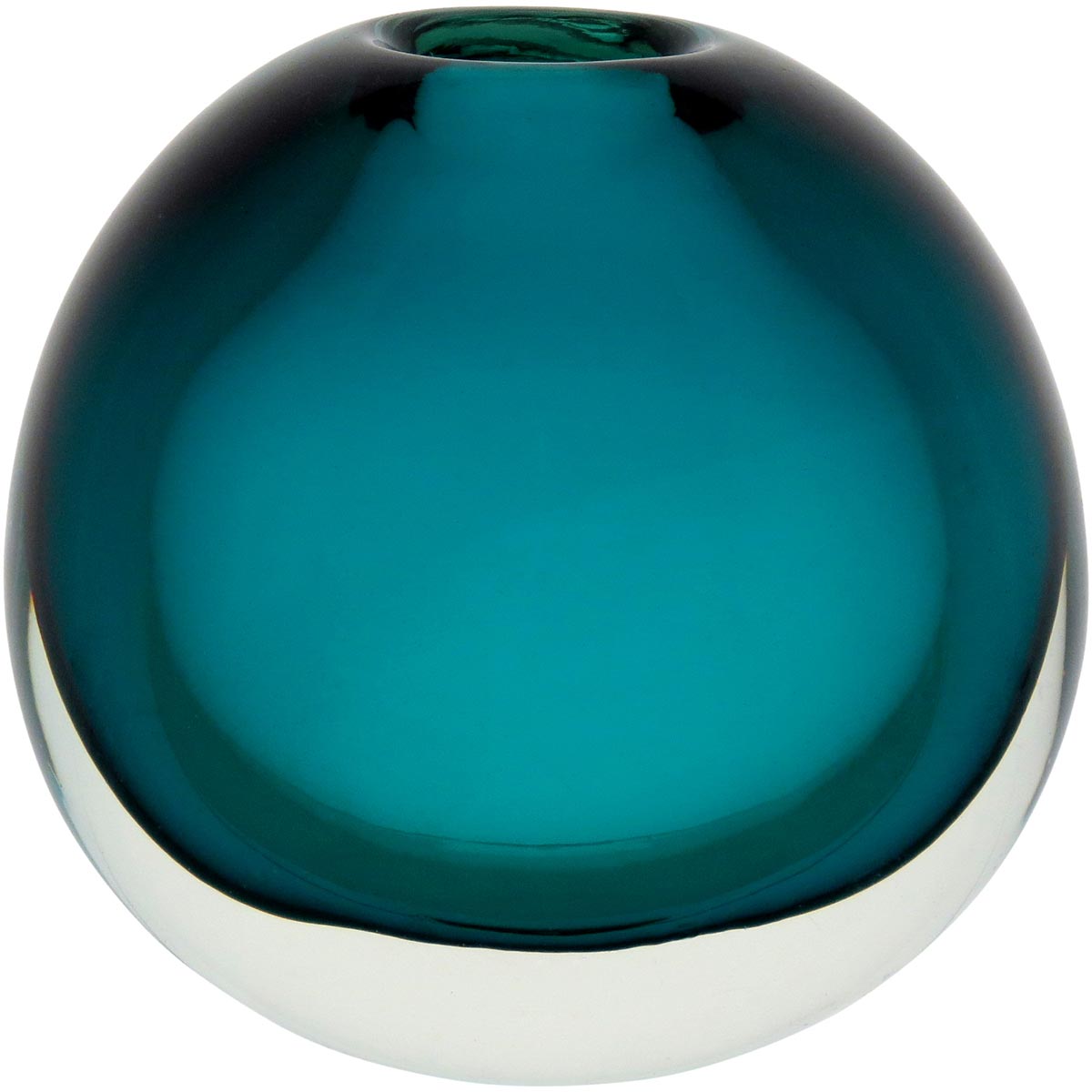 Vaso Vidro 14x14x10cm Azul