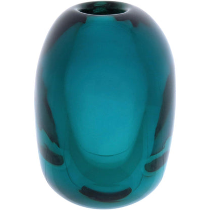 Vaso Vidro 14x14x10cm Azul