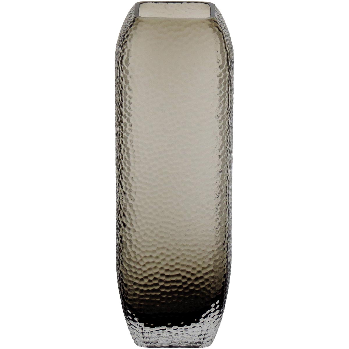 Vaso Vidro 25x8x8cm Cinza