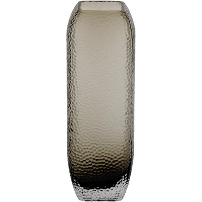 Vaso Vidro 25x8x8cm Cinza