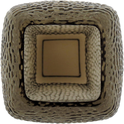 Vaso Vidro 25x8x8cm Cinza