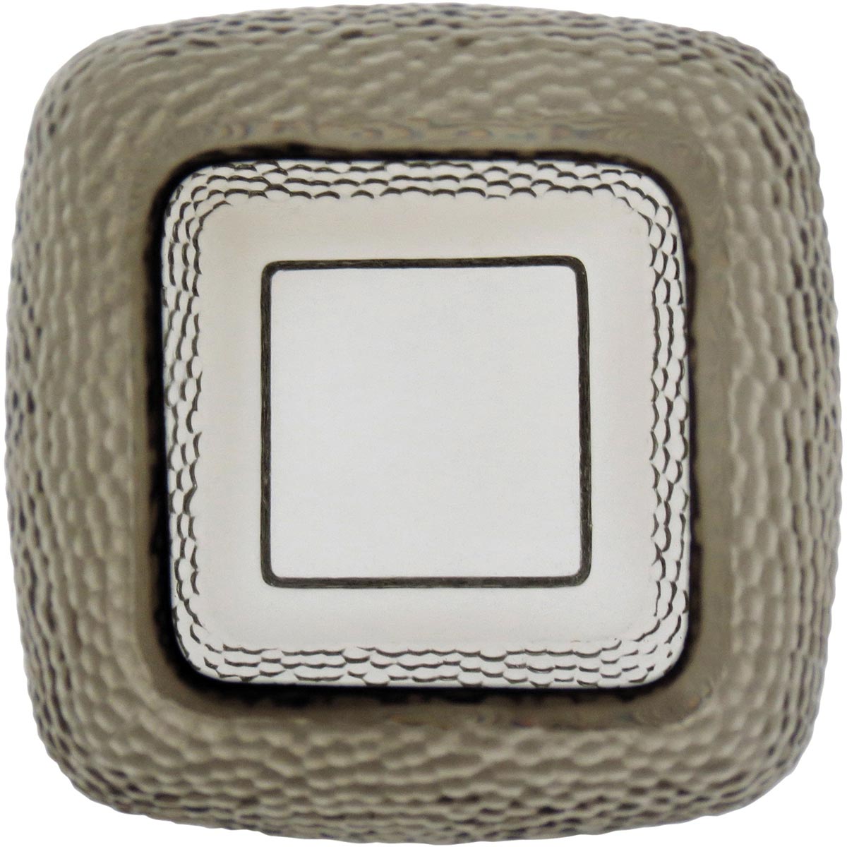 Vaso Vidro 20x12x12cm Cinza