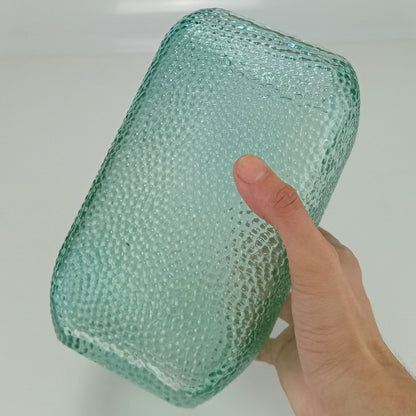 Vaso Vidro 20x12x12cm Azul