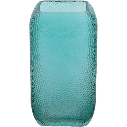 Vaso Vidro 25x14x14cm Azul